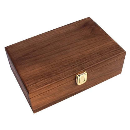 Alex Cramer Double 9 Dominoes Set for Adults with Spinners. Domino Set in Black Walnut Case. Holds 55-Piece Set of Dominoes (Dominos Set) - style: Double-9 Spinner Domino Set
