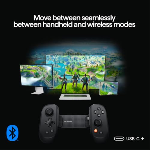 BACKBONE Pro Gaming Controller for iPhone 15/16/17 & Android, USB-C/Bluetooth Controller, Stream Xbox, Play Call of Duty, PlayStation via iOS Remote Play - color: Pro Edition, size: USB-C