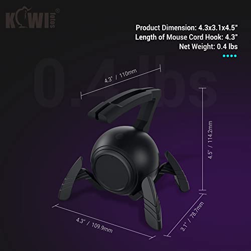 KIWIFOTOS Mouse Bungee Spider Gaming Mouse Bungee Cable Holder Mouse Cord Holder Gaming Mouse Accessory (Sticker Style)