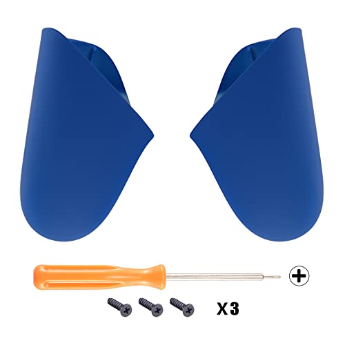 eXtremeRate Blue Replacement Handle Grips for Nintendo Switch Pro Controller, Soft Touch DIY Hand Grip Shell for Nintendo Switch Pro - Controller NOT Included - color: Blue