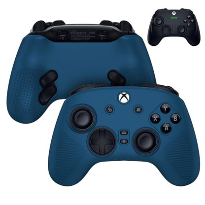 Silicone Grip Skin for Razer Wolverine V3, Protective Cover Compatible with Razer Wolverine V3 Pro Wireless, Gaming Controller Skin with Lanyard (DEEP Blue) - color: DEEP BLUE