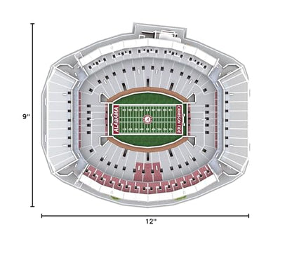 Pro Lion 3D Jigsaw Puzzle Bryant-Denny Stadium Construction Building Kits - 139 Pieces | Alabama Crimson Tide Football Gifts for Boys, Adults, Men & Kids Aged 7+ | Puzzles Games Kit for Creative Fans - style: Alabama Crimson Tide