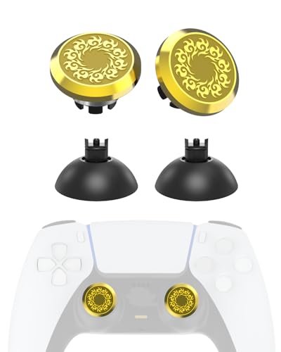 KD.FLY Metal Thumbsticks for PS5 Controller Joystick Replacement, Thumb Sticks for PS4 Controller, Custom Thumb Grips for Switch Pro Controller, 2 Joystick, 2 Thumbstick Base, Celestial Cloud - color: Celestial Cloud