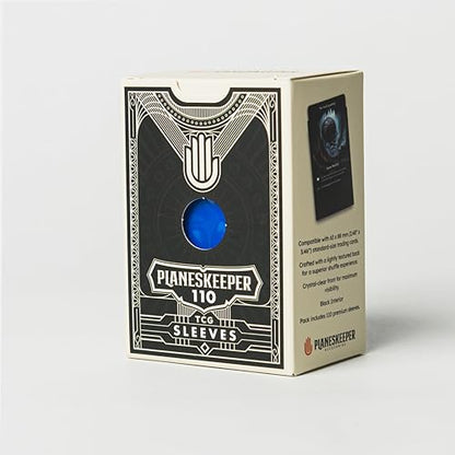 Matte Dual Standard Size Card Sleeves | 110 Pack (63×88mm) Standard Size | Textured Back, Clear Front, Double-Sleeving | Compatible with Magic The Gathering | TCG Sleeves (Runeblue) - color: Runeblue