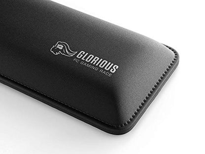 GLORIOUS Wrist Pad/Rest - Full Standard Size - Black - Mechanical Keyboards, Stitched Edges, Ergonomic | 17.5x4 inches | 25mm/1in Thick (GWR-100) Full Size (Standard) - color: Black, size: Full Size