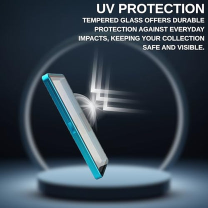 RedCap Magnetic Aluminum PSA Graded Card Holder 35PT Premium PSA Slab Protector Display Case with UV Resistant Glass Fits Standard PSA Graded Sports Trading Cards- Ocean Blue - color: Ocean Blue