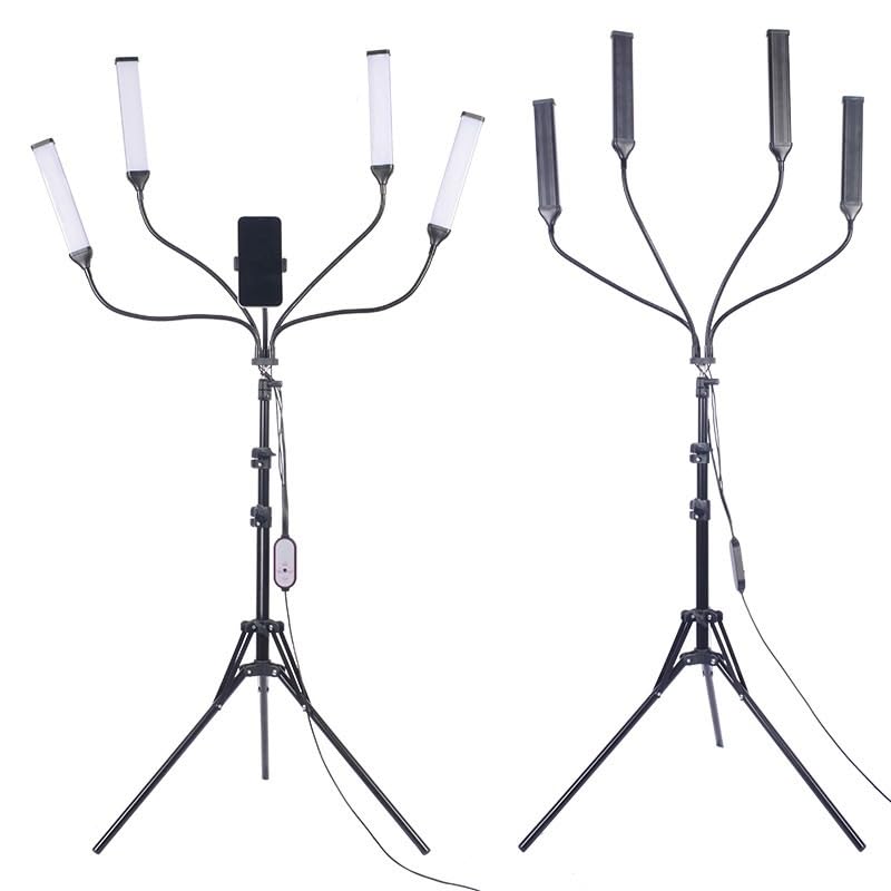 Four Arm Live Broadcast Fill Light with Universal Angle Adjustment for Live Selfie Photography