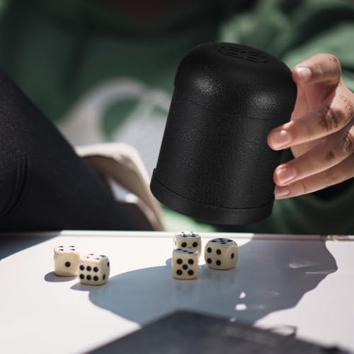 Toyvian 10Pcs Plastic Dice Cups Set 2.95X3.93In Durable Cylindrical Game Accessories for Party Ktv Funny Dice Rolling Cup Box