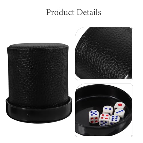 Dice Rolling Cup with Base for Party and Bar Use Custom Dice Storage Container with Egyptian Pattern and Shaking Cup for Board Games and Ktv Entertainment