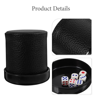 Dice Rolling Cup with Base for Party and Bar Use Custom Dice Storage Container with Egyptian Pattern and Shaking Cup for Board Games and Ktv Entertainment