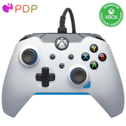 PDP Wired Controller Ion White for Xbox Series X|S, Gamepad, Wired Video Game Controller, Gaming Controller, Xbox One, Officially Licensed - Xbox Series X - color: Ion White