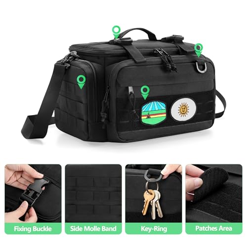 PGmoon Tactical Console Carrying Case Compatible with Xbox Series X | Travel Carry Case Bag with Multi-Pockets for Controllers, Discs & More Accessories (Patent Design)