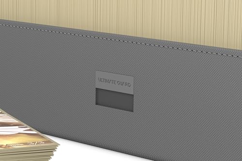Ultimate Guard Arkhive 800+, Deck Case for 800 Double-Sleeved TCG Cards, Grey, Compatible with Boulders, Magnetic Closure & Microfiber Inner Lining - color: Grey, size: 800+