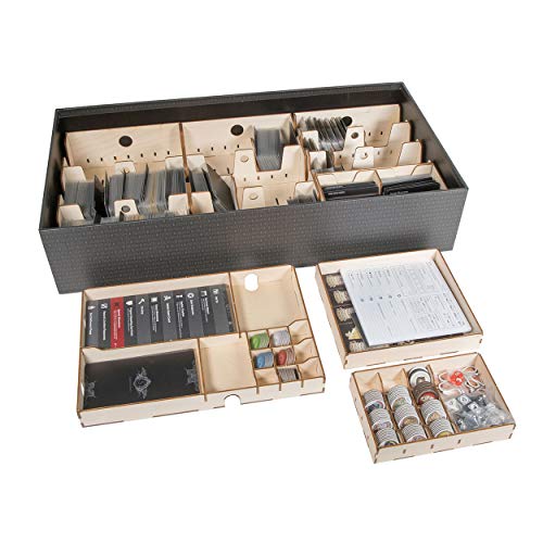 The Broken Token Dead Kingdom Compatible Game Organizer for Kingdom Death Monster - Wood Storage Box with Multiple Trays