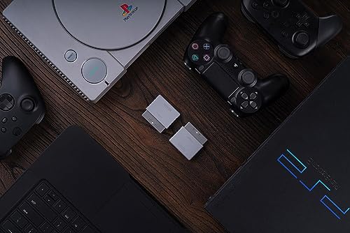 8Bitdo Bluetooth Retro Controller Adapter Receiver for PS1 PS2 and Windows | Compatible with PS5/PS4 Controller, Xbox Series/Xbox One Bluetooth and Switch Pro Controller