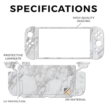 Gaming Skin Compatible with Nintendo Switch 2 Console Only - Frost Marble - Premium 3M Vinyl Protective Wrap Decal Cover - Easy to Apply | Crafted in The USA by MightySkins - color: Frost Marble, size: Switch 2 Console Skin Only, style: Matte Finish
