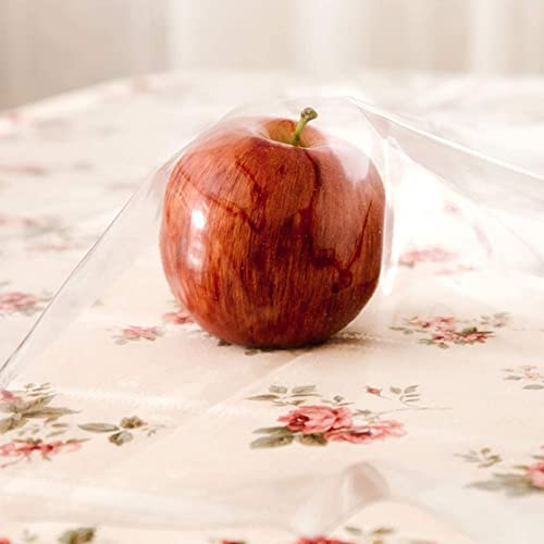 LIBERECOO Clear Oval Fitted Vinyl Tablecloth - Fits 42 x 60 Inch Oval Tables Only - Heavy Duty Elasticized Table Cover Elastic Edged Plastic Tablecloths Protector - size: 60" x 42" (Oval)