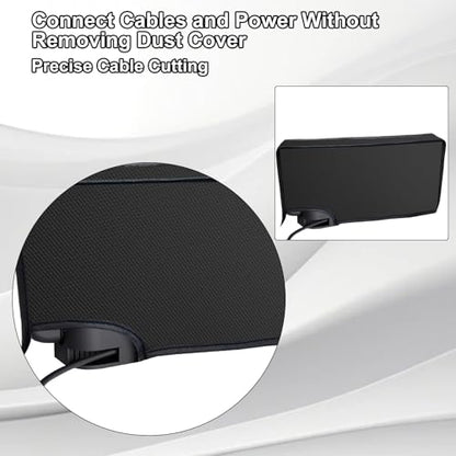 Dust Cover Console Non-Scratch Sleeve Protective Cover Thick Fabric Precision Cut Dust Guard Easy Access Cable Port Black