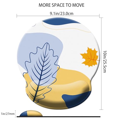 Mouse Pad Wrist Support,Ergonomic Mouse Pad with Wrist Rest,Comfortable Mousepad with Smooth Wrist Rest,Pain Relief Mouse Pads for Non-Slip Base,Computer,Laptop,Office & Home (Modern Abstract2) - color: Modern Abstract2