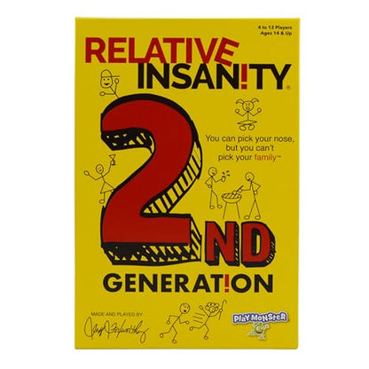 Relative Insanity by Jeff Foxworthy - Multi-Player Card Games for Family Night, Ages 14+ - style: 2nd Gen