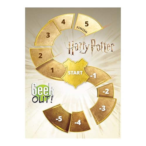 Geek Out! Harry Potter Trivia Game, Test Your Wizarding World Knowledge by Challenging Your Opponents with 600 Magical Trivia Questions/Prompts, Fun Potterhead Party Game, Officially Licensed