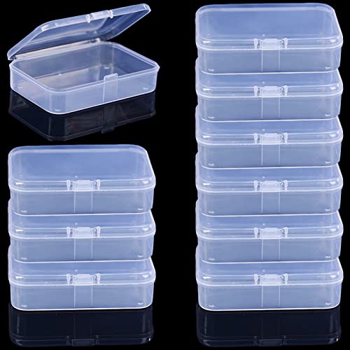 Clear Plastic Playing Card Boxes Snaps Closed Poker Gaming Playing Card Deck Cases Holder Plastic Storage Box Clear Trading Card Box Card Storage Organizer for Bank Business Card (10Pcs) - color: 10Pcs