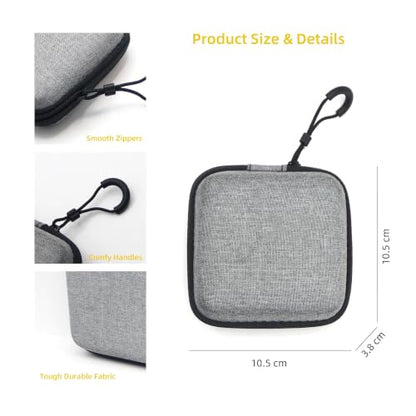 Carrying Case for Panic Playdate Handheld Console, Compact Travel Pouch with Mesh Pocket and Smooth Zippers, Portable Gaming Storage Bag