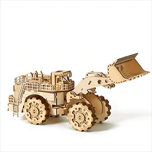 3D Wooden Puzzles Bulldozer Model Kits, Brainteaser and Puzzle for Christmas/Birthday,Gifts for Adults and Teens to Build Combination - style: Bulldozer