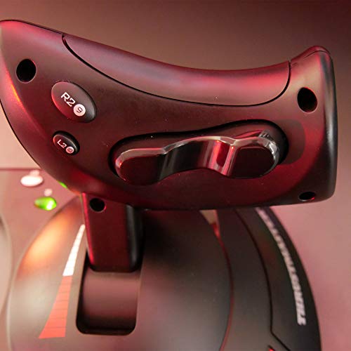 Thrustmaster T-Flight Hotas X USB Flight Sim Stick & Throttle - PC | Detachable design, adjustable resistance, 12 programmable buttons, 5 axes, dual rudder control, preset memory, ergonomic - style: PC