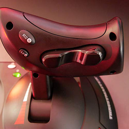 Thrustmaster T-Flight Hotas X USB Flight Sim Stick & Throttle - PC | Detachable design, adjustable resistance, 12 programmable buttons, 5 axes, dual rudder control, preset memory, ergonomic - style: PC