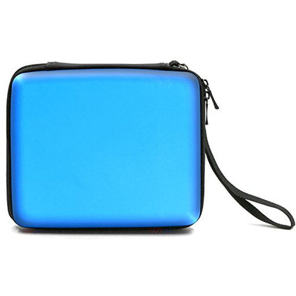 ADVcer 2DS Case, EVA Waterproof Hard Shield Protective Carrying Case with Hand Wrist Strap and Double Zipper Compatible with Nintendo 2DS (Blue) - color: Blue