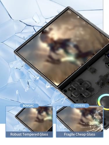 [3 Park] Screen Protector for RG40XX V 4.0 Inch Handheld Game Consoles Tempered Glass Film, Screen Protector for Anbernic RG40XX V Handheld Gaming Anti-Scratch & Sensitive & 9H Hardness