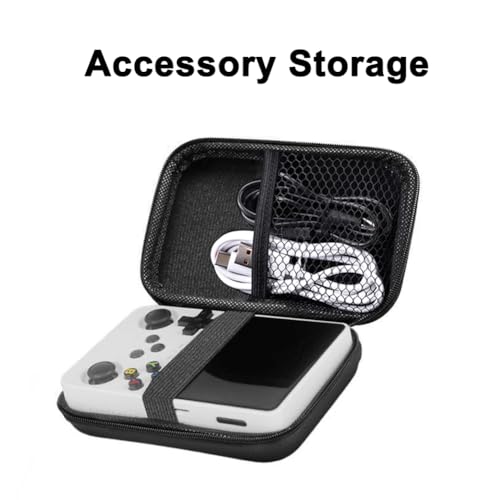 Carrying Case for R36S/ RG36 Pro/ R36 Pro/ RG353VS/ RG353V Retro Game Consoles Portable Video Gaming Console Travel Bag Protection EVA Carrying Box Handheld Emulator Storage Holder Organizer