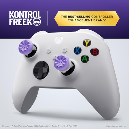 KontrolFreek FPS Freek Galaxy Purple for Xbox One and Xbox Series X Controller | 2 Performance Thumbsticks | 1 High-Rise, 1 Mid-Rise | Purple