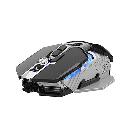 RGB USB Wired Gaming Mouse Macro Programming 6400DPI 9 Buttons Programmable Ergonomic for Gamer Mice PC Computer