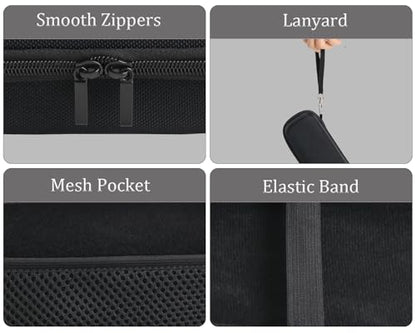 inDomit Hard Protective Travel Case Compatible with WELLST·G/TaddToy/Beijue 16-Bit - Portable Retro Game ,Black(CASE ONLY)