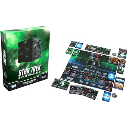 Star Trek: Star Realms - Borg Invasion - Expansion Deck Building Card Game, New Enemy Threat, Co-Op & Versus, TCC Style Combat, Ages 14+, 2-4 Player
