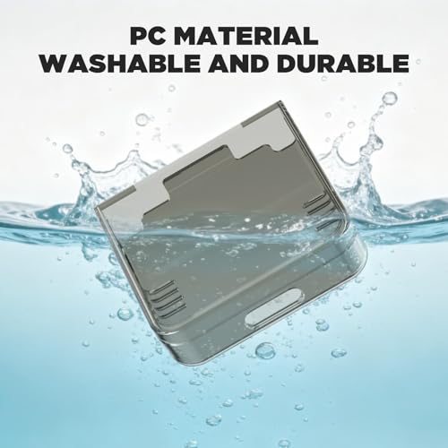 Slim Hard PC Case for Miyoo Flip/Miyoo Flip V2 Handheld Gaming Console, Shockproof Waterproof Protective Cover - Scratch Resistant, Ultra Lightweight (Transparent Gray) - color: Transparent Gray