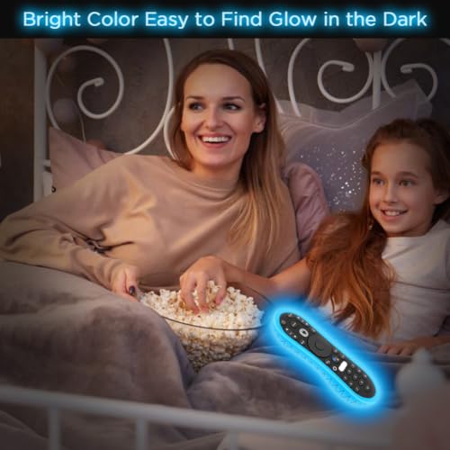 Silicone Case for TiVo Stream 4K Remote, Anti-Slip Shockproof Protective Cover for TiVo Stream Remote Controller Sleeve Protector Skin (Glow Blue) - color: Glow Blue