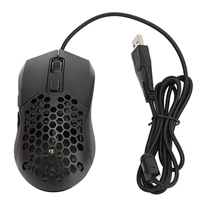 Wired Gaming Mouse, Wired Mouse with Honeycomb Shell 7200 DPI, 6 Programmable Buttons, RGB Backlight, Ergonomic Computer Mouse for PC Laptop