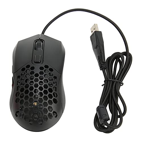 Wired Gaming Mouse, Wired Mouse with Honeycomb Shell 7200 DPI, 6 Programmable Buttons, RGB Backlight, Ergonomic Computer Mouse for PC Laptop