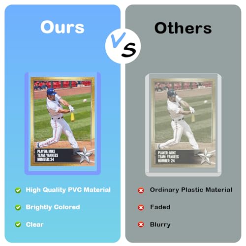 100 Pack 3"x4" 100pt Card Sleeves Hard Plastic | Transparent open casing, blocks scratches and bending, ideal for baseball, soccer, basketball and trading card collectibles - size: 100PT 100ct Hard Sleeves