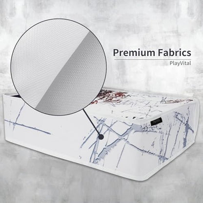 PlayVital Nylon Horizontal Dust Cover for ps5, Soft Neat Lining Dust Guard, Anti Scratch Waterproof Cover Sleeve for ps5 Console Digital Edition & Disc Edition - Clown Hahaha - color: Clown Hahaha