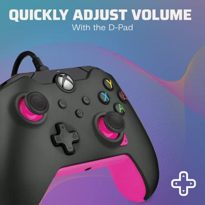PDP Wired Controller Fuse Black for Xbox Series X|S, Gamepad, Wired Video Game Controller, Gaming Controller, Xbox One, Officially Licensed - Xbox Series X - color: Fuse Black