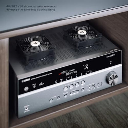 AC Infinity MULTIFAN S5, Quiet Dual 80mm USB Fan, UL-Certified for Receiver DVR PlayStation Xbox Computer Cabinet Cooling - size: S5
