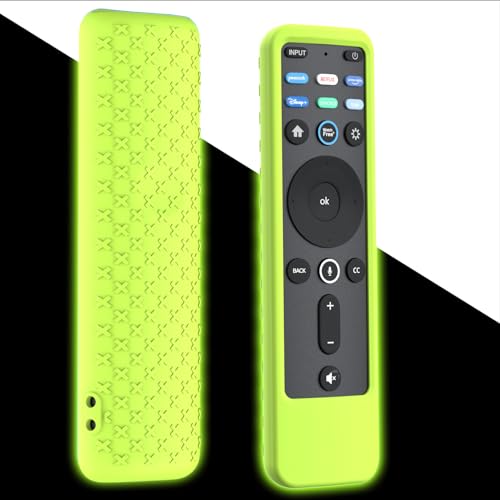 Case for Vizio XRT260 Voice Remote Control 2023/2021, Cover for VIZIO XRT260 Smart TV Remote Silicone Skin Sleeve Glow in The Dark Green - color: Glow Green