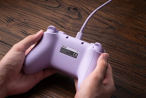8BitDo Ultimate 2C Wired Controller for Windows PC and Android, with 1000Hz Polling Rate, Hall Effect Joysticks and Hall Triggers, and Remappable L4/R4 Bumpers (Purple) - color: Purple