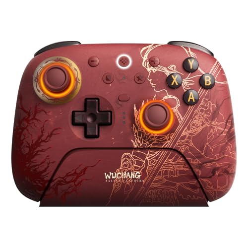 8BitDo Ultimate 2 Wireless Controller for Windows PC, Apple, Steam & Android, TMR Joysticks, Hall/Tactile Triggers, Motion Control, RGB Fire Ring, 1000Hz Polling Rate - WUCHANG: Fallen Feathers - color: WUCHANG: Fallen Feathers