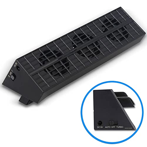Linkhood Cooling Fan for PS4 Slim, External USB Cooler Game Console Cooling Fan with Extra USB3.0 Port for Sony PlayStation 4 Slim Console (for PS4 Slim Only)