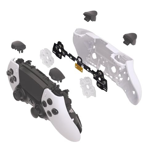 eXtremeRate Face Buttons Clicky Kit for PS5 Edge Controller, Custom Tactile Dpad Action Buttons for PS5 Edge Controller D-pad X Circle Square Triangle Keys Mouse Click Kit - Without Gamepad